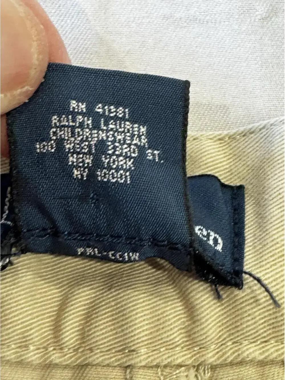 Polo By Ralph Lauren Boy’s Size 14 Straight Leg Classic Chino Tan Khaki Dressy